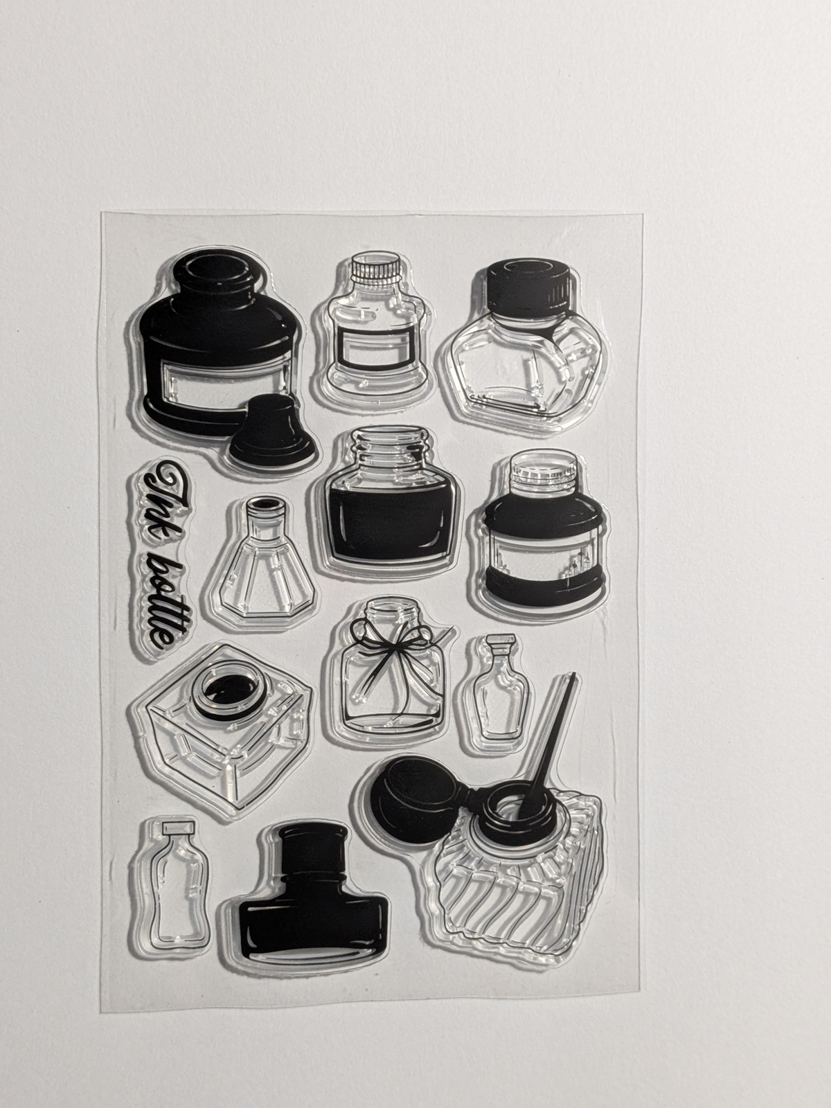 Ink Bottle Stamps For Ink Swatching