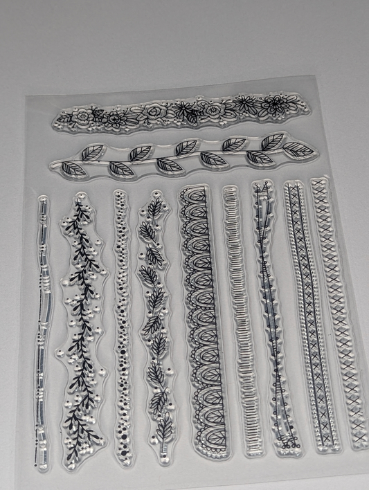 Borders - 11 Different Clear Stamp Designs
