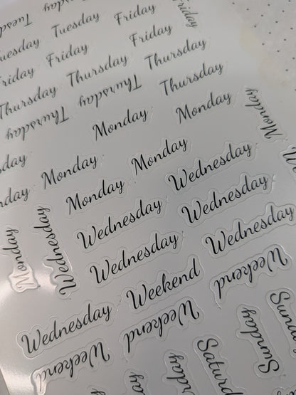 Days Of The Week