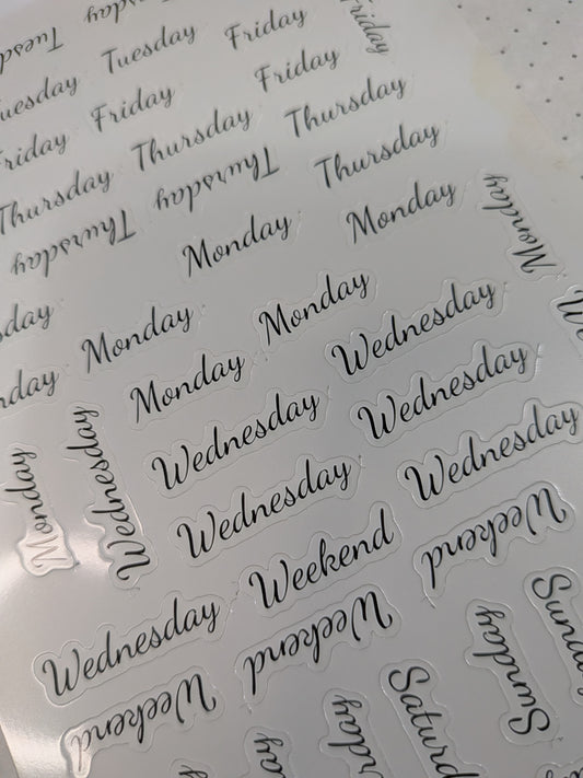 Days Of The Week