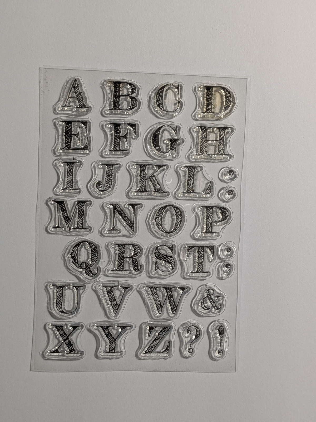 Individual Capital Letters - Pen Strokes
