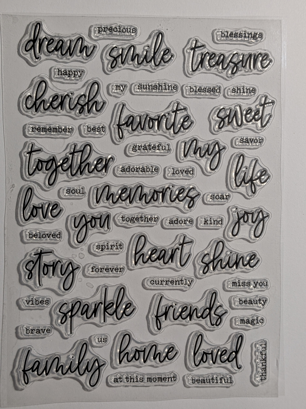 Words Written In Script And Typewriter Font